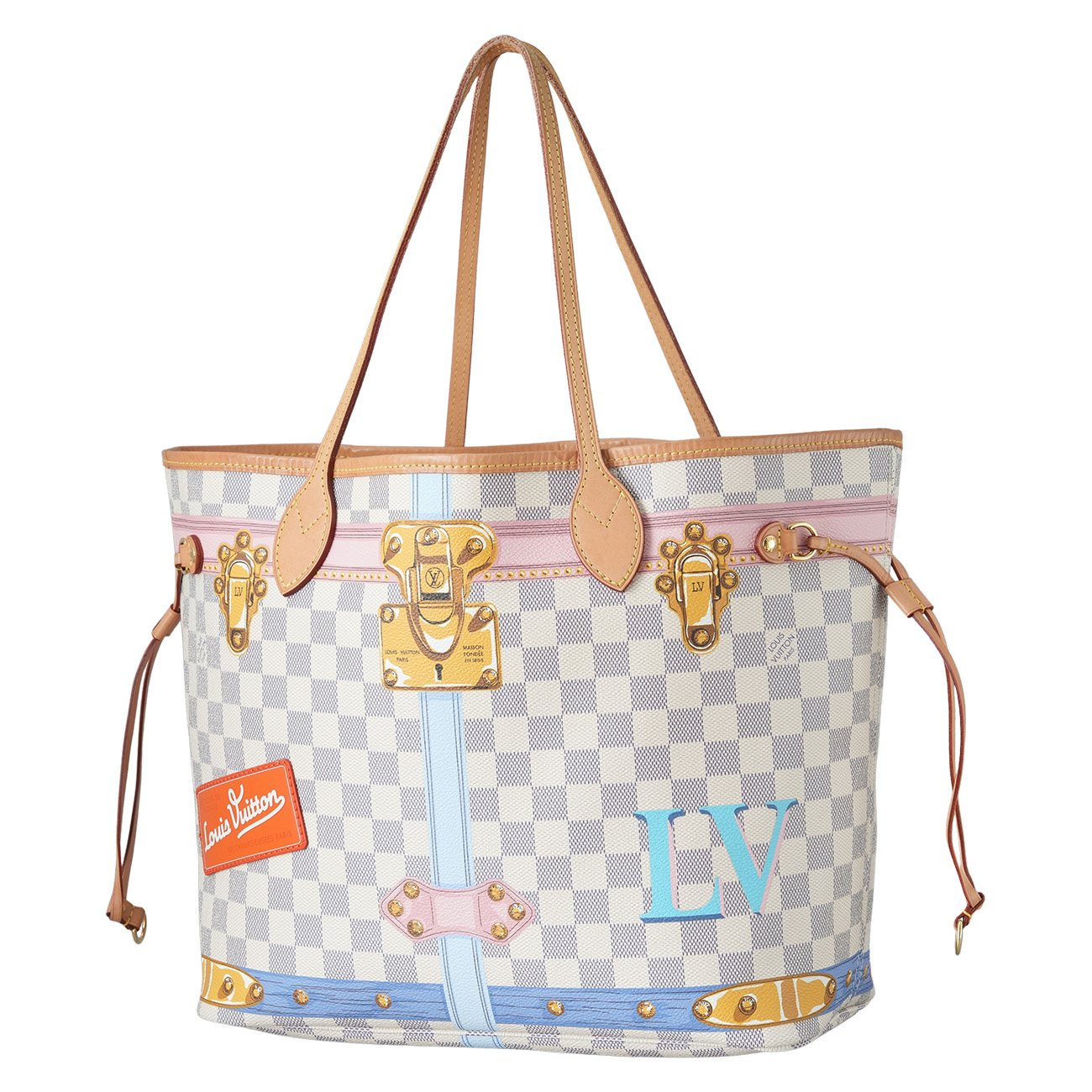 LOUIS VUITTON(USED)루이비통 다미에 아주르 트롱프 뢰유 네버풀 MM